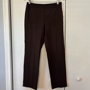 Talbots Women’s Chocolate Brown Straight Leg Slacks Heritage Size 6P New